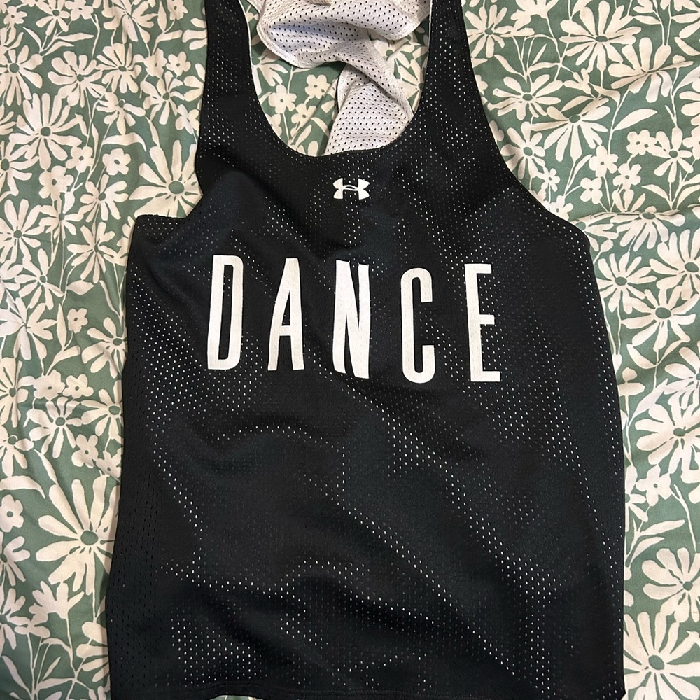 Under Armour Black and White Dance Tank